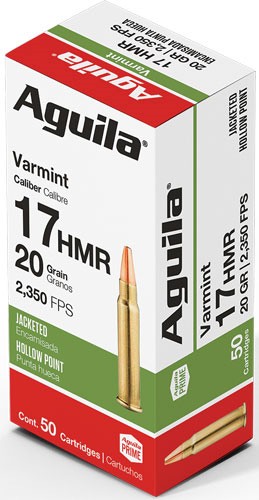 AGUILA 17HMR 20GR JHP 50 - 556 Black Friday Promotion